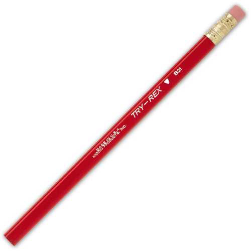 Try Rex&reg; Pencil, Jumbo With Eraser, Pack of 12