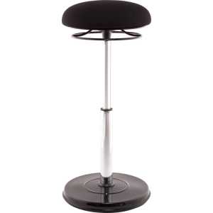Office PLUS Sit-Stand Adjustable Chair 21.5-32", Black
