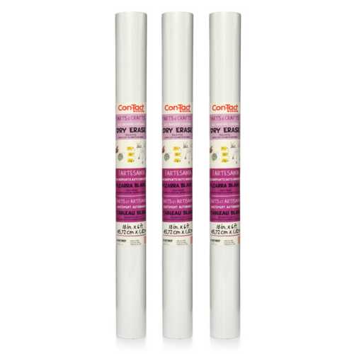 Adhesive Roll, Dry Erase, 18