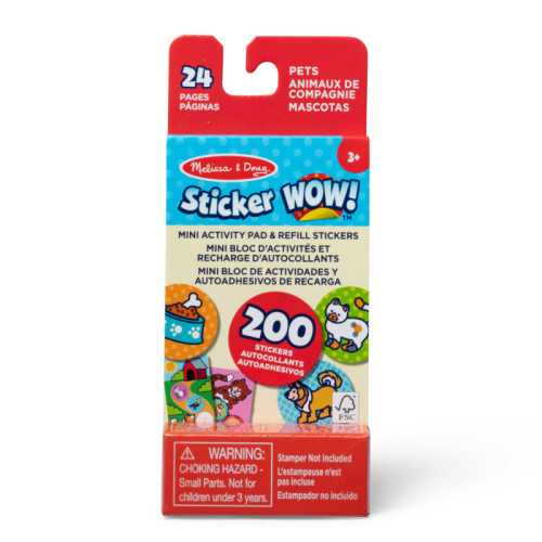 Sticker WOW! Mini Activity Pad with Refill Stickers - Pets