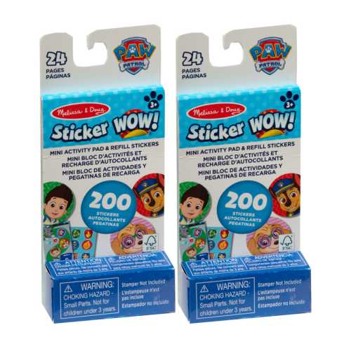 PAW Patrol Sticker WOW! Activity Pads, 2 Set