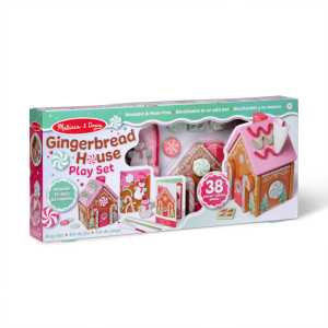 Wooden Gingerbread House Play Set, Pink