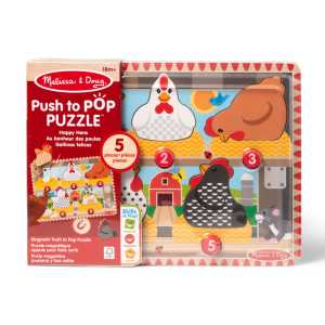 Happy Hens Push to Pop Puzzle