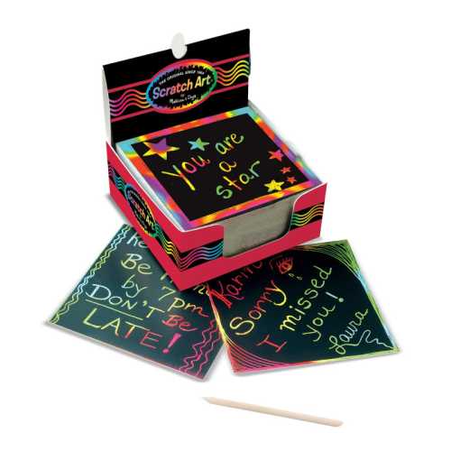 Scratch Art&reg; Box of Rainbow Mini Notes