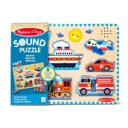 Vehicles Sound Puzzle, 8 Pieces