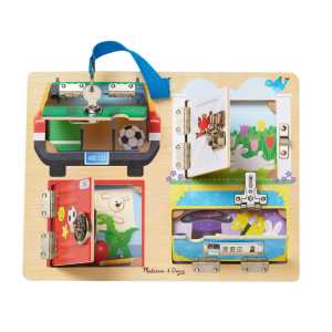 Lock & Latch Board Wooden Educational Toy