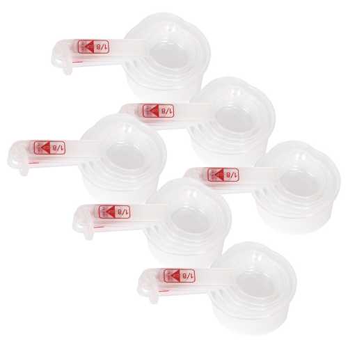 Measuring Cups, 5 Per Set, 6 Sets