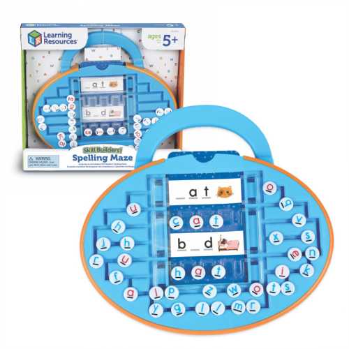 Spelling Maze Activity Set with 30 Double-Sided Cards, 31 Pieces