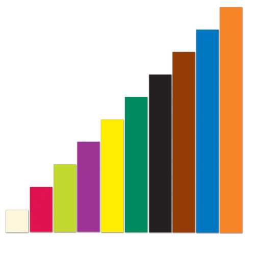 Magnetic Cuisenaire&reg; Rods, Pack of 64