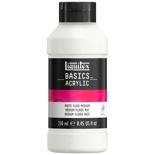BASICS Matte Fluid Medium, 250 mL Bottle