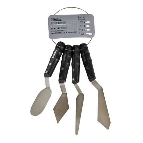 Free-Style Large Scale Palette Knives, 4-Piece Ring Set