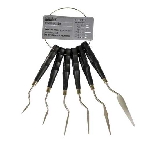 Free-Style Traditional Palette Knives, 6-Piece Ring Set