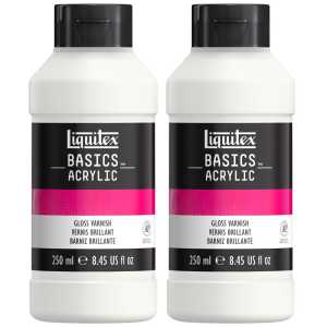 BASICS Gloss Varnish, 250 mL Bottle, Pack of 2