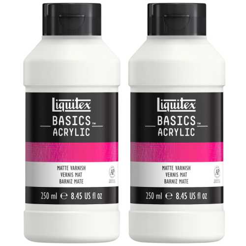 BASICS Matte Varnish, 250 mL Bottle, Pack of 2