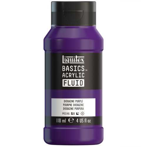 BASICS Acrylic Fluid, 118 mL Bottle, Dioxazine Purple