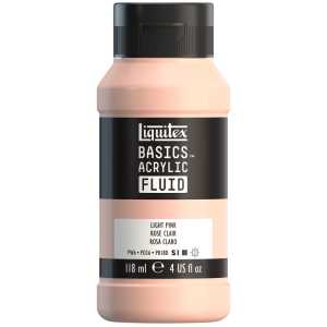 BASICS Acrylic Fluid, 118 mL Bottle, Light Pink