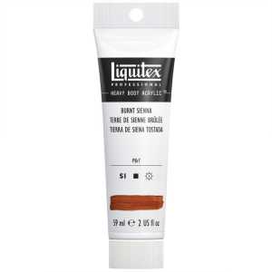Professional Heavy Body Acrylic Paint, 59 mL Tube, Burnt Sienna