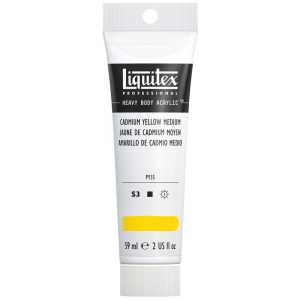 Professional Heavy Body Acrylic Paint, 59 mL Tube, Cadmium Yellow Medium