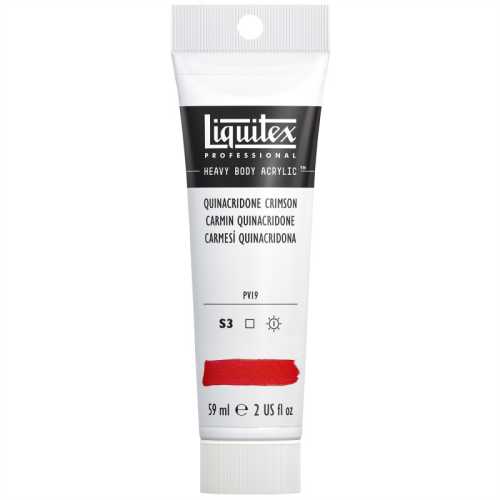 Professional Heavy Body Acrylic Paint, 59 mL Tube, Quinacridone Crimson