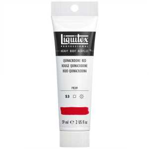 Professional Heavy Body Acrylic Paint, 59 mL Tube, Quinacridone Red