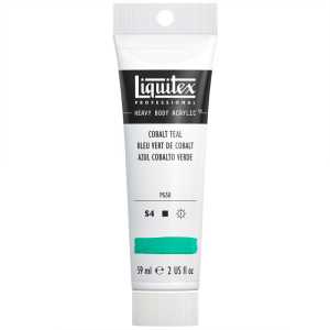 Professional Heavy Body Acrylic Paint, 59 mL Tube, Cobalt Teal
