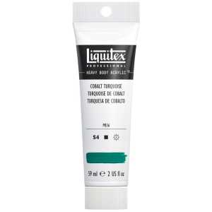 Professional Heavy Body Acrylic Paint, 59 mL Tube, Cobalt Turquoise