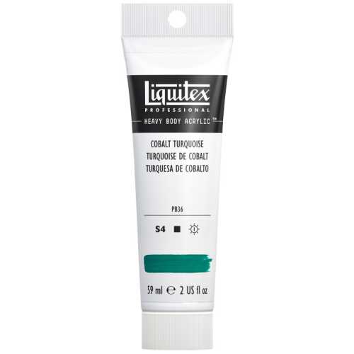 Professional Heavy Body Acrylic Paint, 59 mL Tube, Cobalt Turquoise