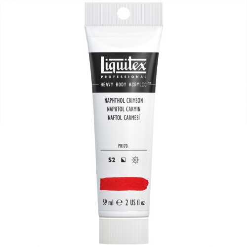Professional Heavy Body Acrylic Paint, 59 mL Tube, Naphthol Crimson