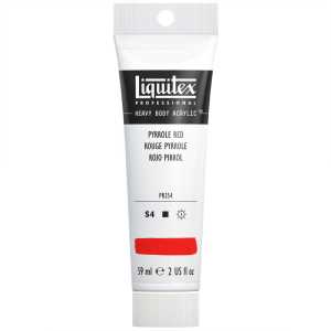 Professional Heavy Body Acrylic Paint, 59 mL Tube, Pyrrole Red