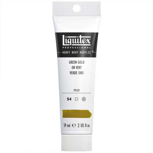 Professional Heavy Body Acrylic Paint, 59 mL Tube, Green Gold