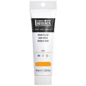 Professional Heavy Body Acrylic Paint, 59 mL Tube, Indian Yellow