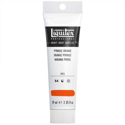 Professional Heavy Body Acrylic Paint, 59 mL Tube, Pyrrole Orange