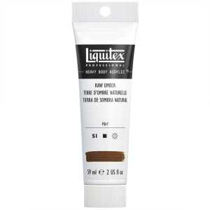 Professional Heavy Body Acrylic Paint, 59 mL Tube, Raw Umber