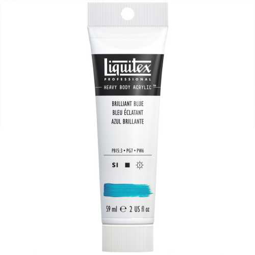 Professional Heavy Body Acrylic Paint, 59 mL Tube, Brilliant Blue