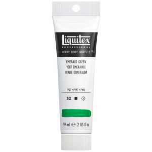 Professional Heavy Body Acrylic Paint, 59 mL Tube, Emerald Green