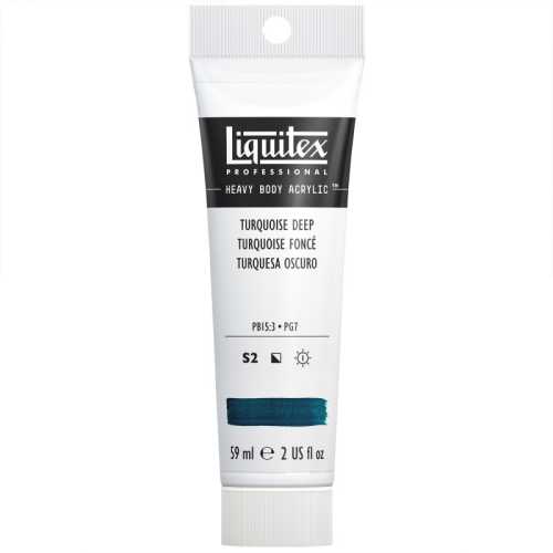 Professional Heavy Body Acrylic Paint, 59 mL Tube, Turquoise Deep