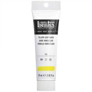 Professional Heavy Body Acrylic Paint, 59 mL Tube, Yellow Light Hansa