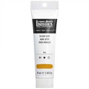 Professional Heavy Body Acrylic Paint, 59 mL Tube, Yellow Oxide