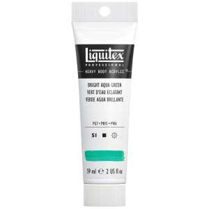 Professional Heavy Body Acrylic Paint, 59 mL Tube, Bright Aqua Green