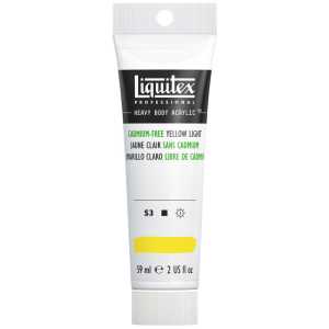 Professional Heavy Body Acrylic Paint, 59 mL Tube, Cadmium Free Yellow Light