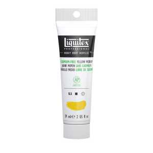 Professional Heavy Body Acrylic Paint, 59 mL Tube, Cadmium Free Yellow Medium