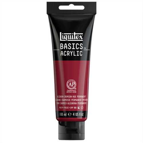 BASICS Acrylic Paint, 118 mL Tube, Alizarin Crimson Hue