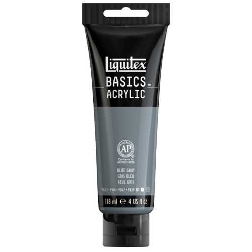 BASICS Acrylic Paint, 118 mL Tube, Blue Gray