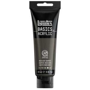 BASICS Acrylic Paint, 118 mL Tube, Iridescent Graphite