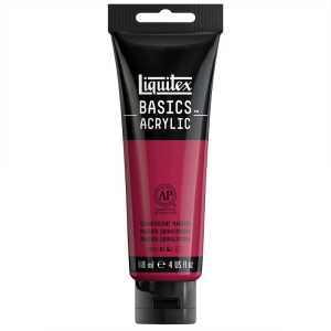BASICS Acrylic Paint, 118 mL Tube, Quinacridone Magenta