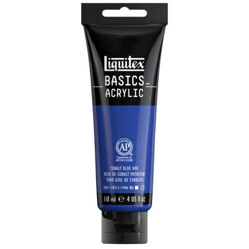 BASICS Acrylic Paint, 118 mL Tube, Cobalt Blue Hue