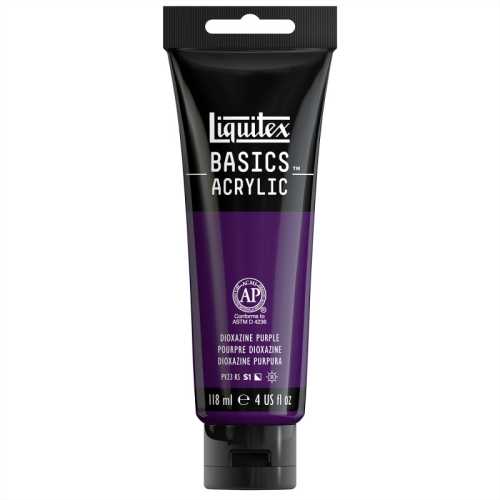BASICS Acrylic Paint, 118 mL Tube, Dioxazine Purple