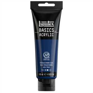 BASICS Acrylic Paint, 118 mL Tube, Phthalocyanine Blue