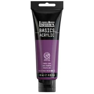 BASICS Acrylic Paint, 118 mL Tube, Purple Gray