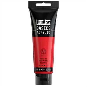 BASICS Acrylic Paint, 118 mL Tube, Pyrrole Red